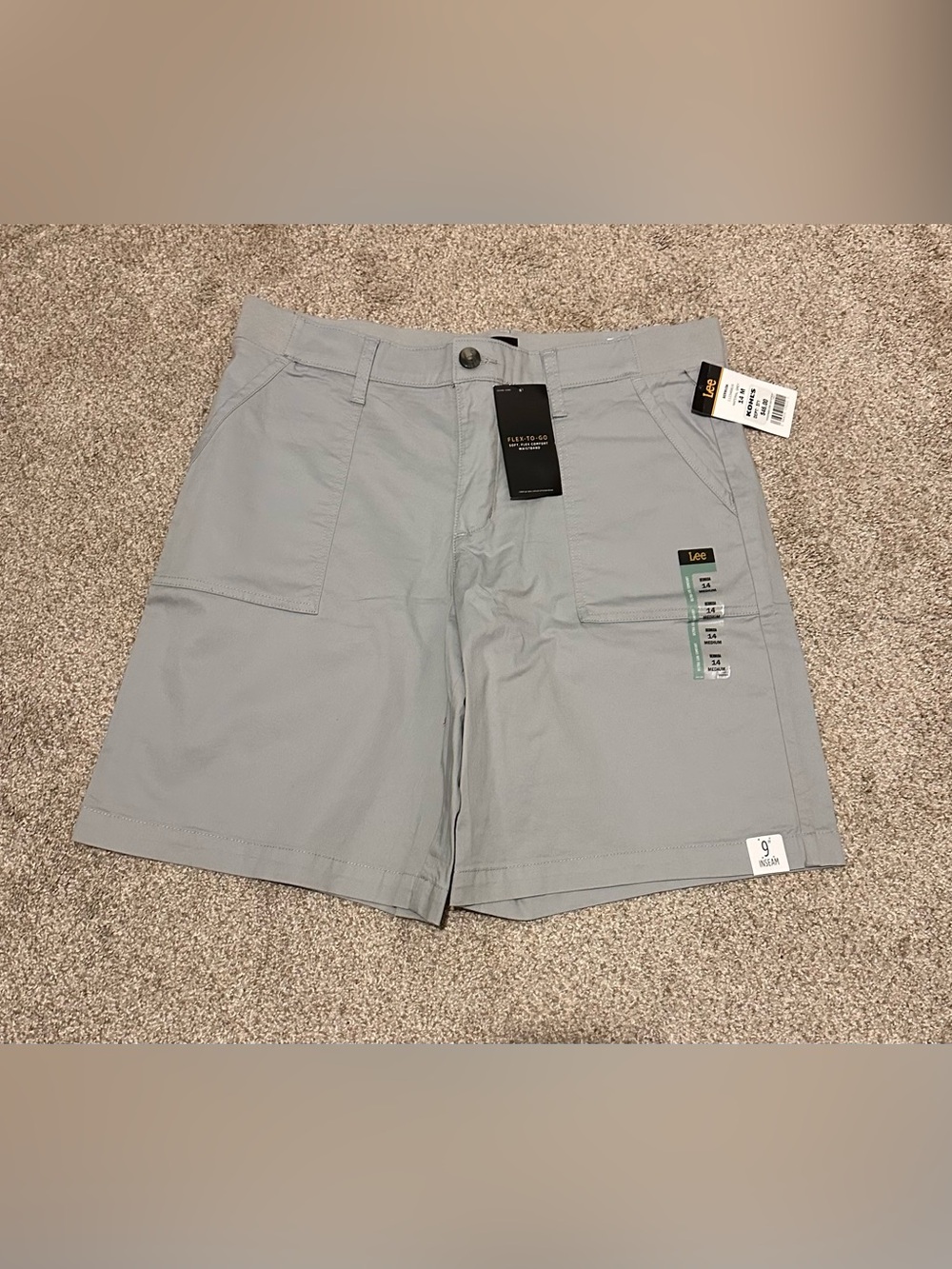 Lee Women's Light Gray Bermuda Shorts